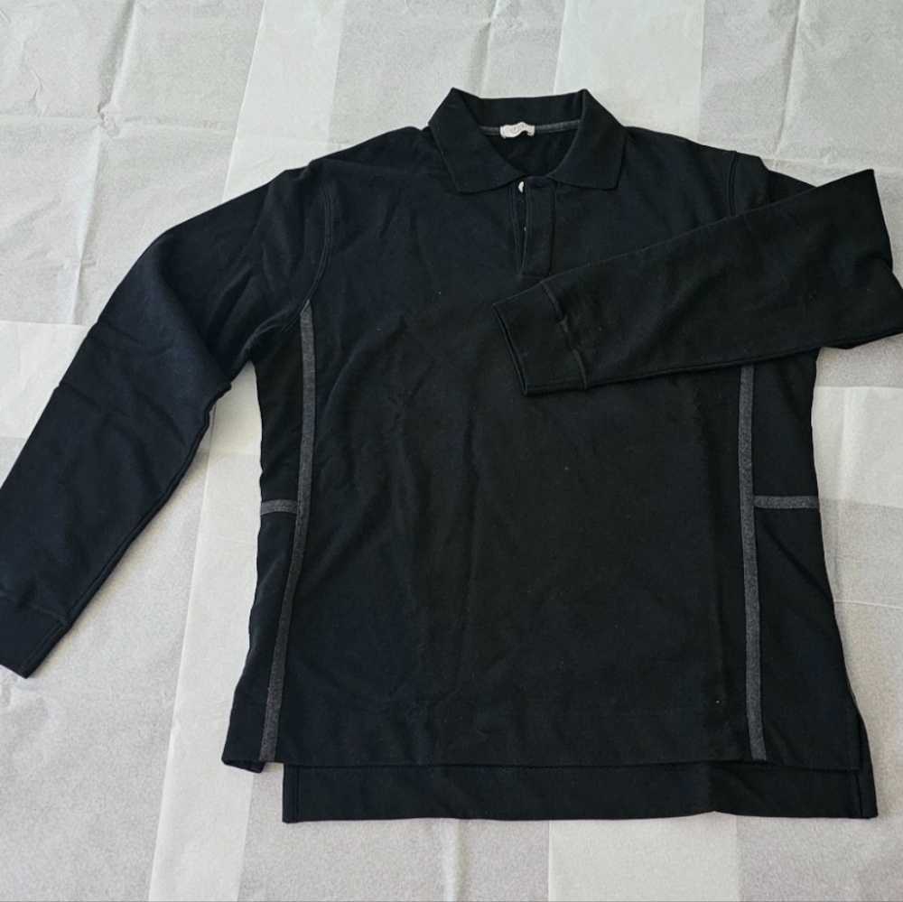 Hermes men's long sleeve polo